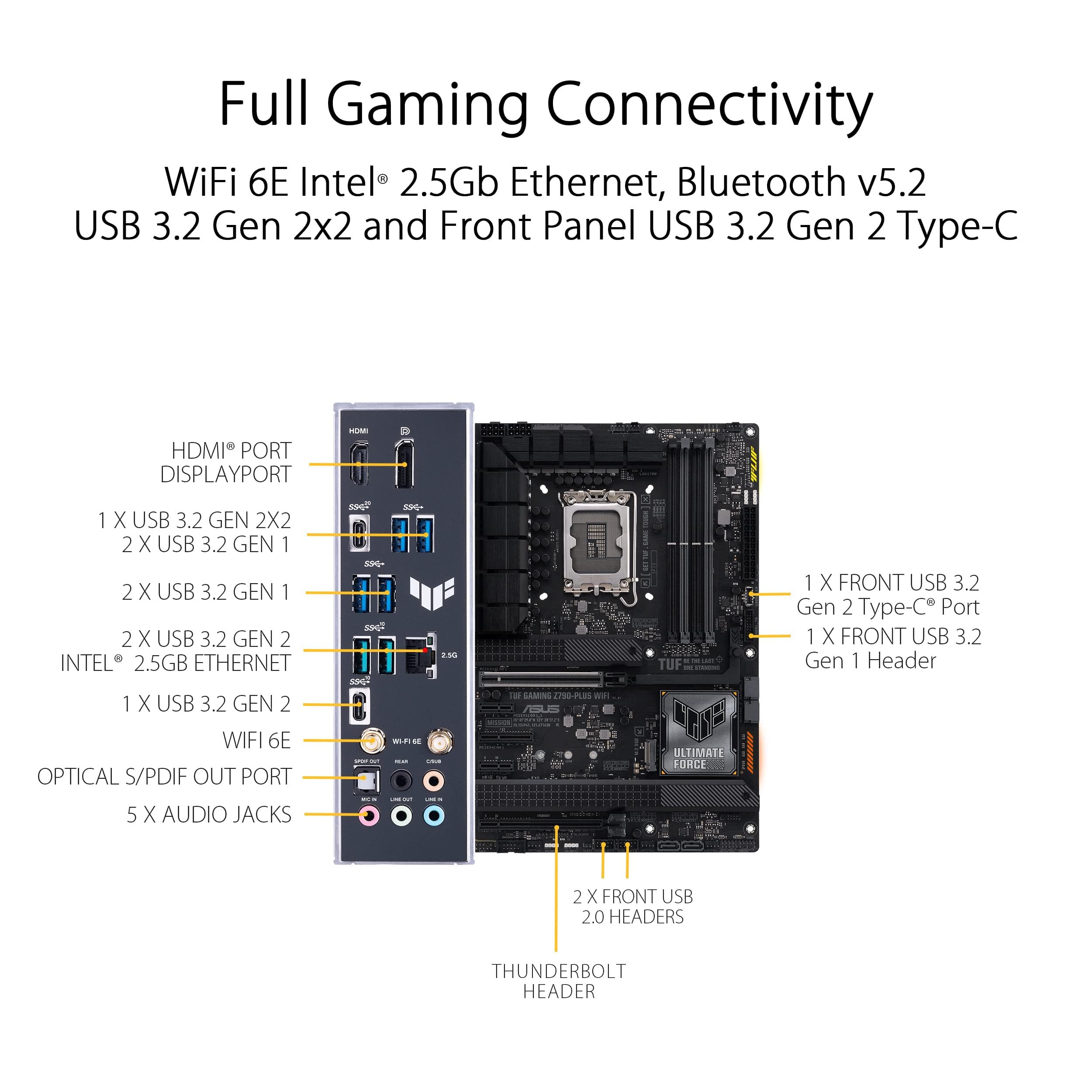 CPU Intel i9 14900K + ASUS Z790 + RAM128GB Intel Core i9-14900K, ASUS Z790 Max Gaming WiFi7 LGA 1700, Crucial
